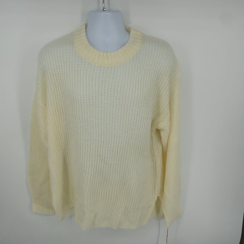 TRUE CRAFT Womens Plus Size Step Hem Crew Neck Sweater 1X NWT $44